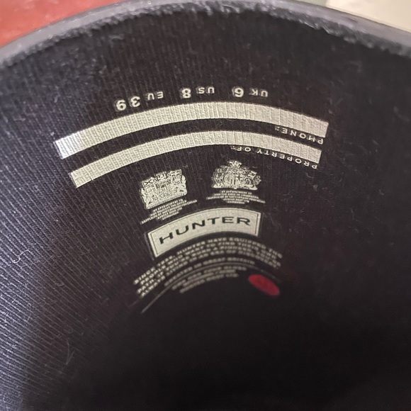 Hunter women’s high gloss original tour packable rain boot. Size 8 NWOT - Picture 4 of 6